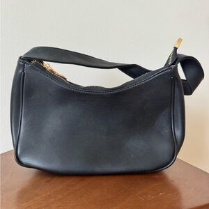 Black Leather Shoulder Bag